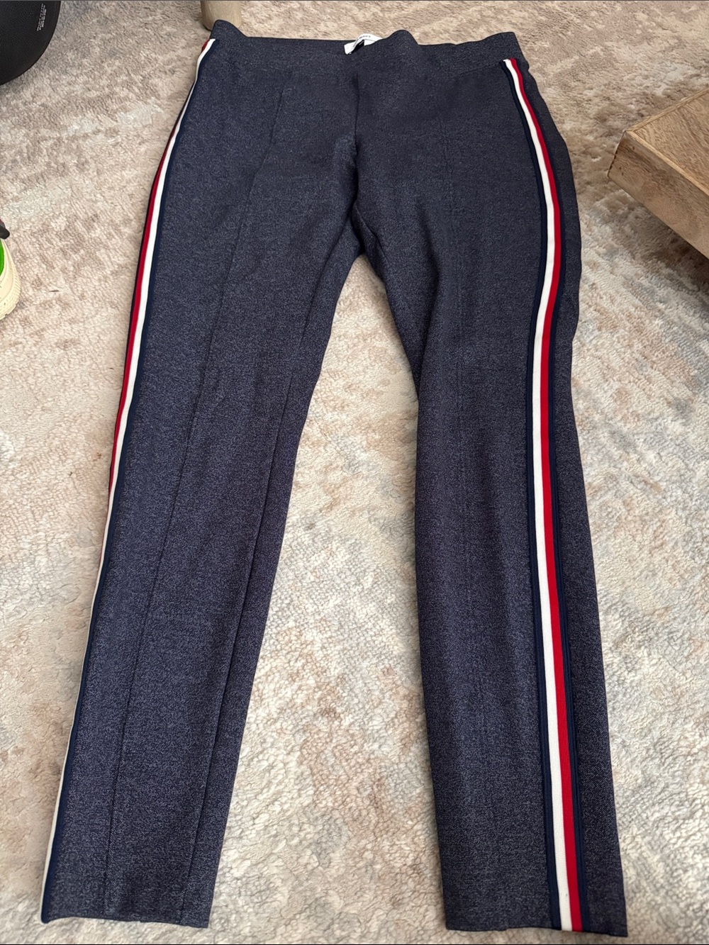 Old Navy Heathered Navy Ponte Pants